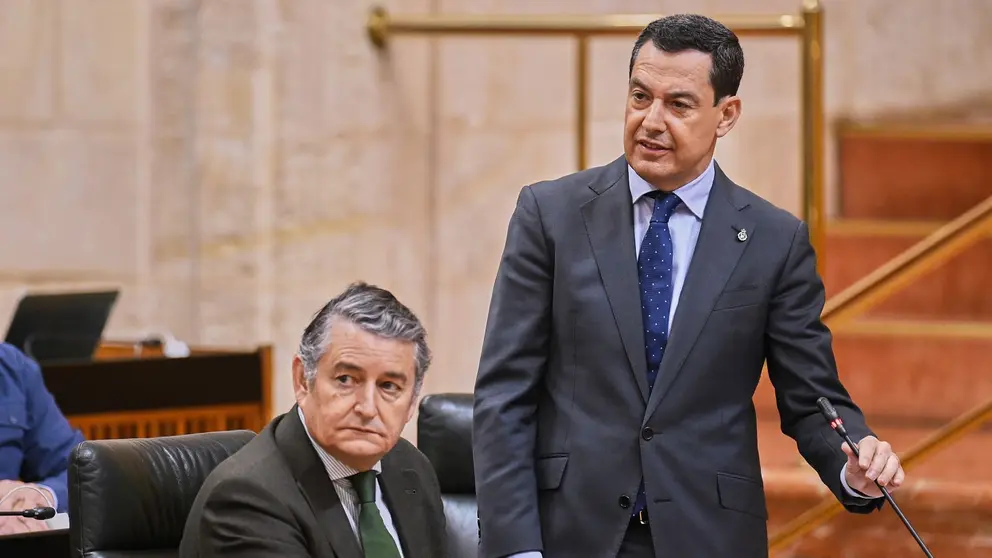 Juanma Moreno y Antonio Sanz | Salvador L&oacute;pez Medina