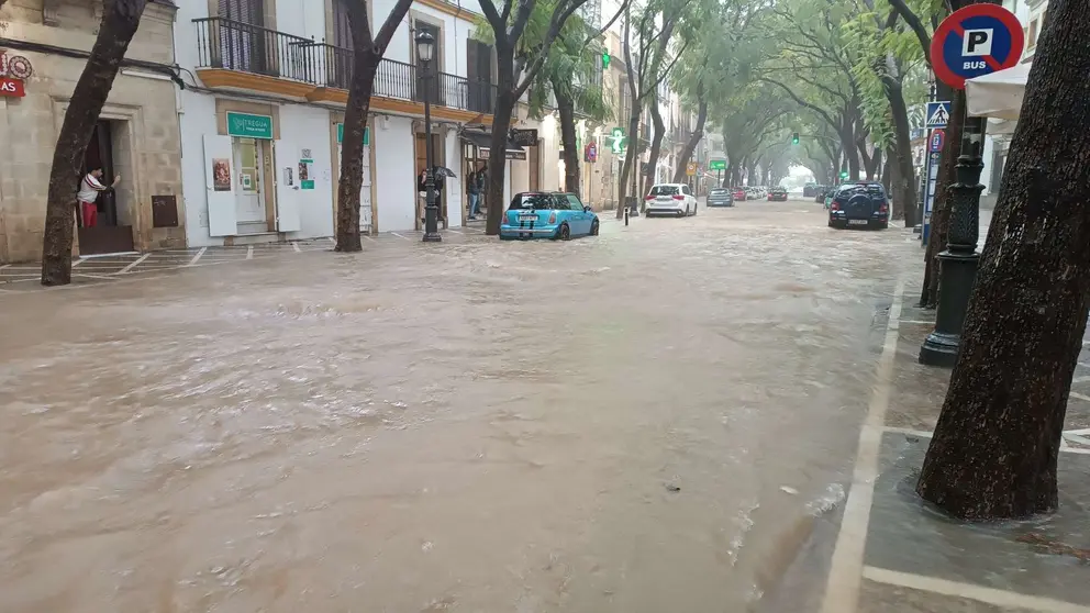La DANA a su paso por Jerez