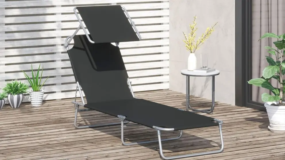 Tumbona Plegable Oxford de Outsunny