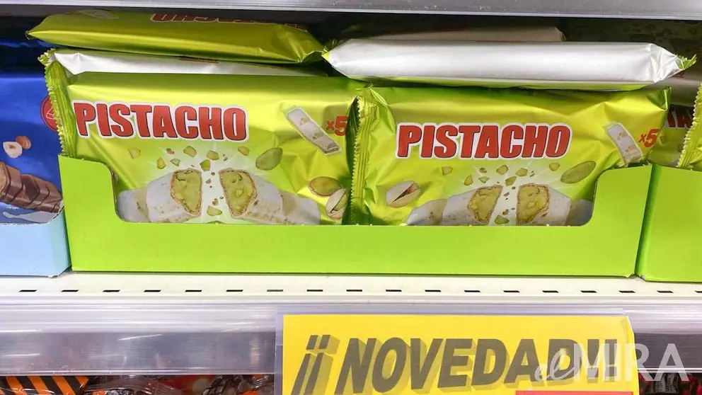 Barritas de barquillo Hacendado de pistachos