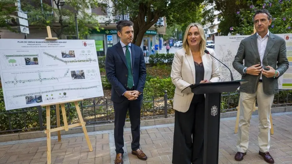 Marifr&aacute;n Carazo anunciando el plan de obras