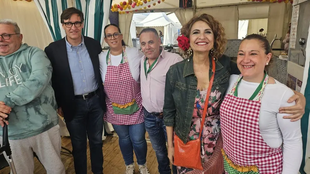 Mar&iacute;a Jes&uacute;s Montero, en un acto en la Feria de Abril de Barcelona
