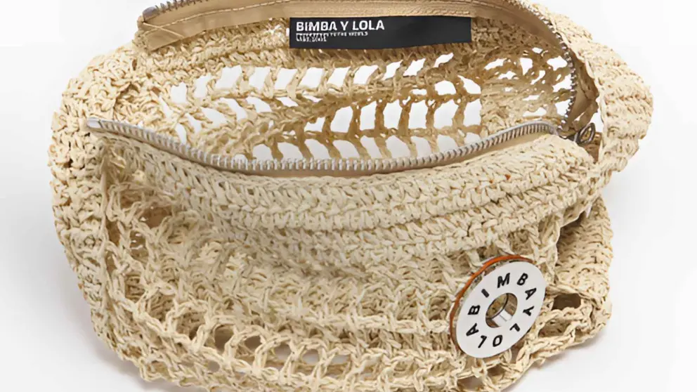 Bandolera trenzada tipo hobo Bimba y Lola