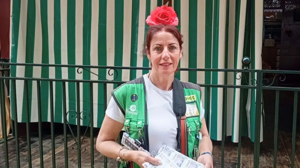 Matilde Valverde, vendedora de la ONCE