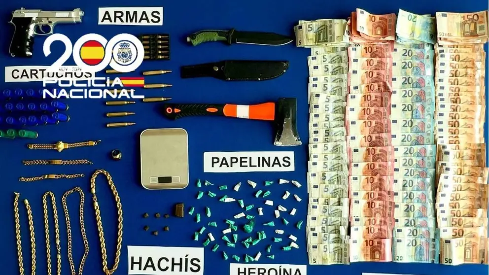 Sustancias y materiales intervenidos en Jerez