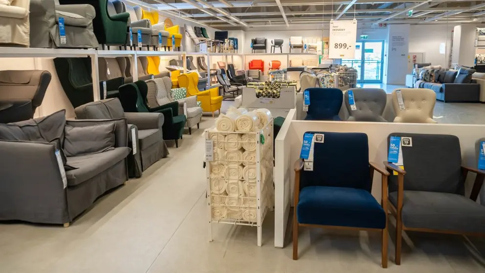 Secci&oacute;n de sillones en IKEA