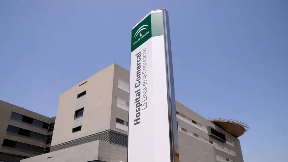 Imagen del hospital de La L&iacute;nea, donde fueron trasladados los heridos