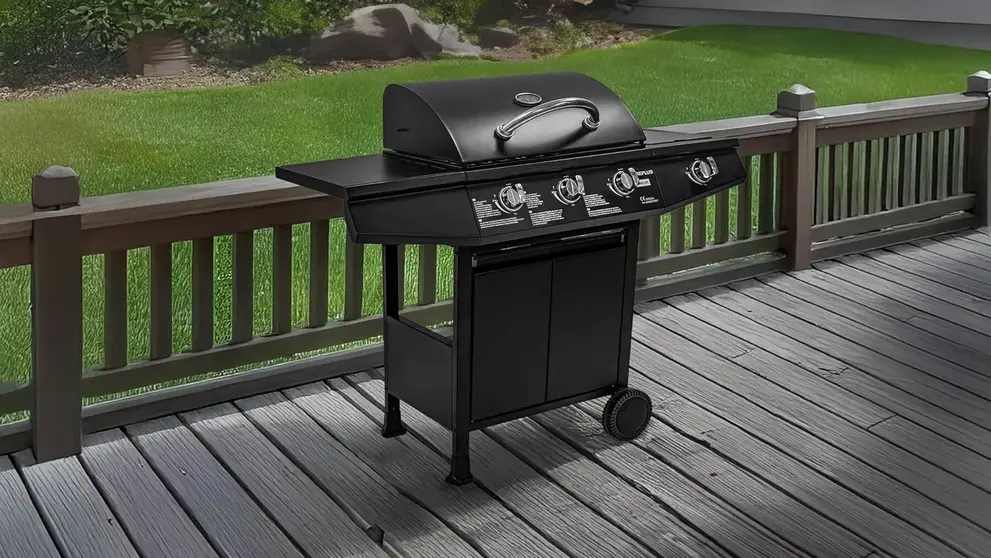 Barbacoa de gas Fireplus 3 m&aacute;s 1