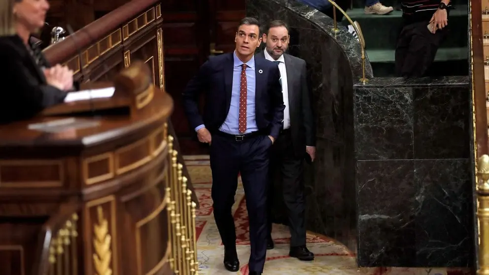 Pedro S&aacute;nchez y &Aacute;balos, en una imagen de archivo en el Congreso de los Diputados