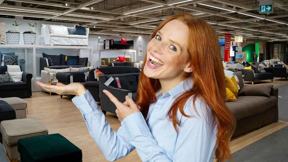 Sof&aacute;s en tienda IKEA