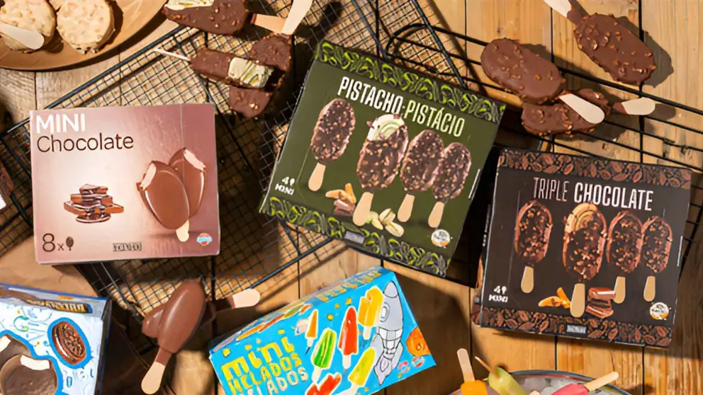 Helado mini a base de anacardo con crema de pistacho Hacendado de Mercadona