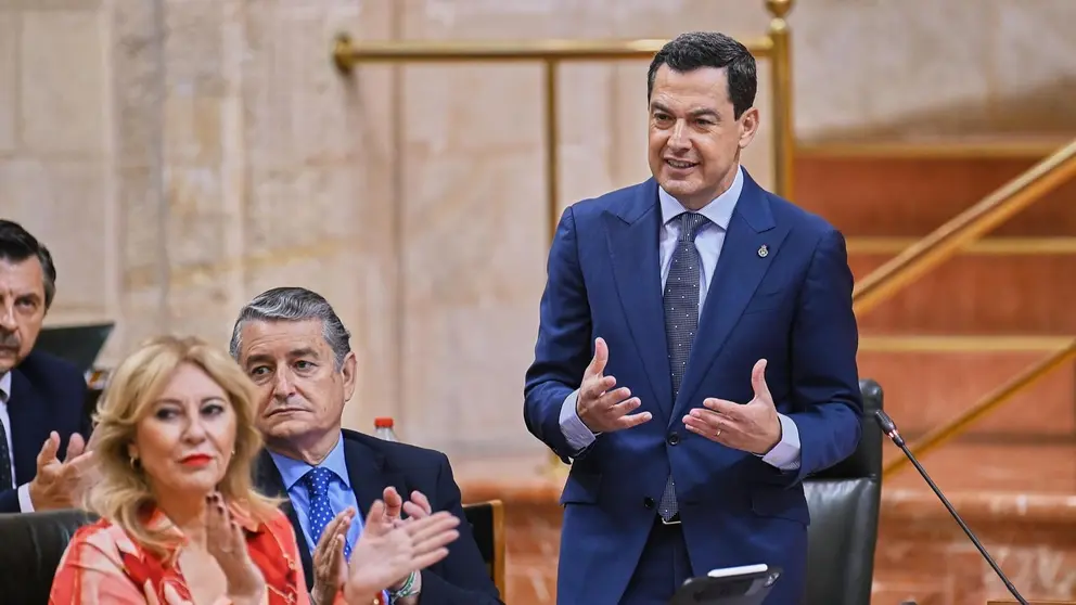 Juanma Moreno ha abogado en el pleno por parar el disparate que estamos viviendo en Gaza | Salvador L&oacute;pez Medina