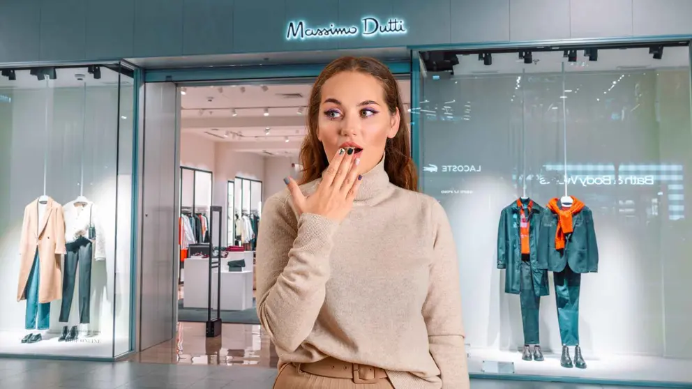 Una mujer a la moda con ropa de Massimo Dutti