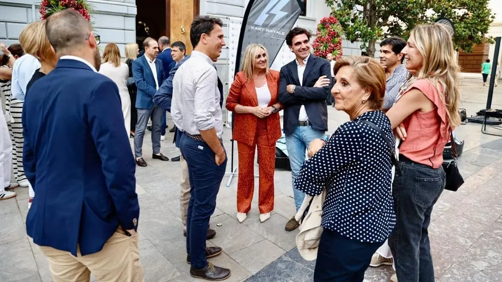 Marifr&aacute;n Carazo, alcaldesa de Granada, durante la presentaci&oacute;n de Kart Royale