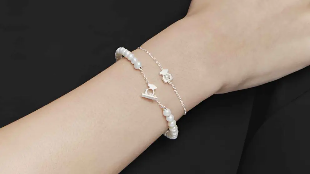 Pulsera Bear tipo esclava con perlas de Tous en El Corte Ingl&eacute;s
