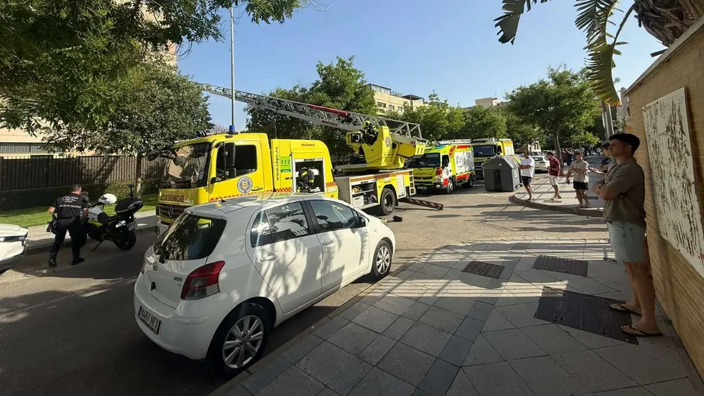 Incendio en la calle Hermes