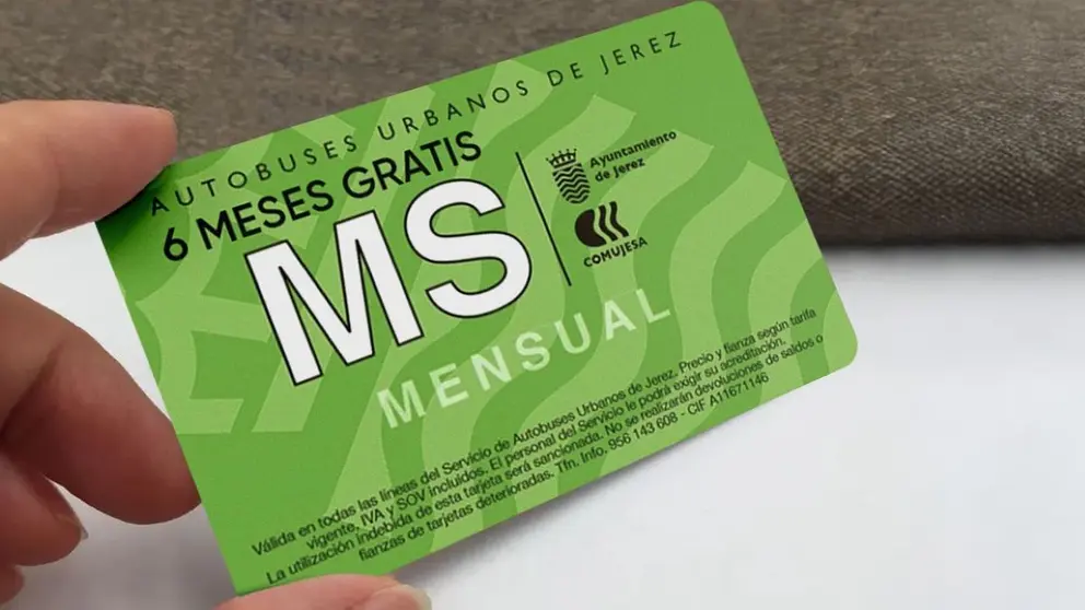 Tarjeta falsa de transportes en Jerez