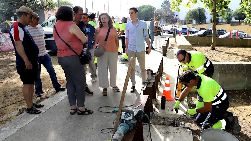 Jaime Espinar durante su visita al Parque de Picadue&ntilde;as