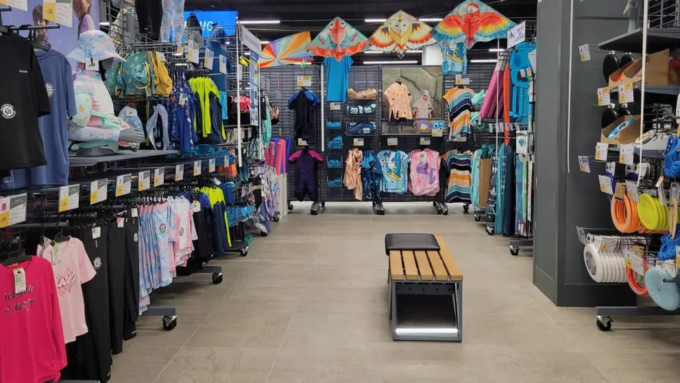 Secci&oacute;n de playa de Decathlon
