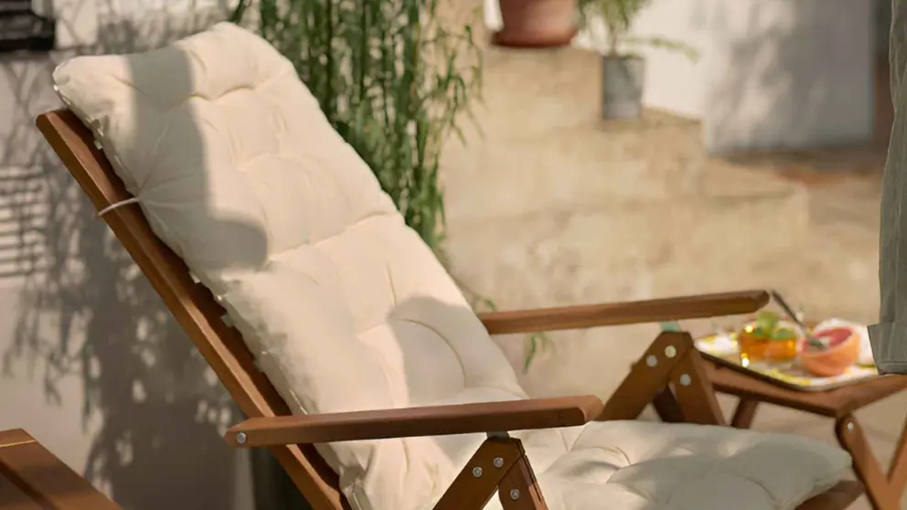 Silla de jard&iacute;n reclinable y plegable N&Auml;MMAR&Ouml; de Ikea