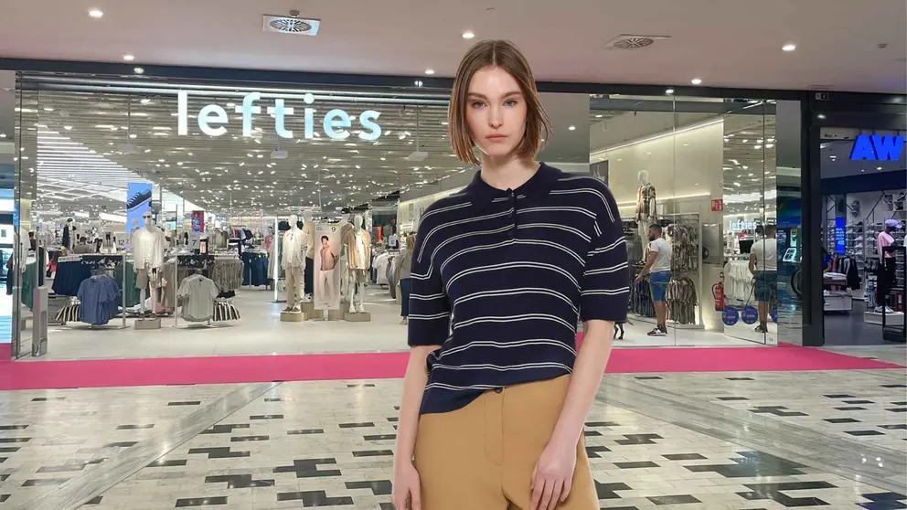 Una mujer a la moda con ropa de Lefties