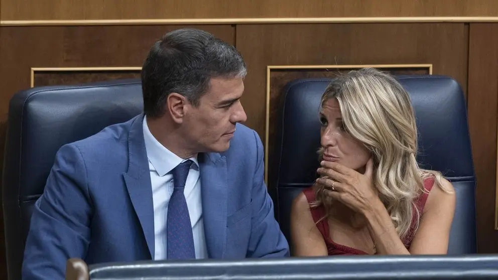 Pedro S&aacute;nchez, junto a Yolanda D&iacute;az, en una imagen de archivo