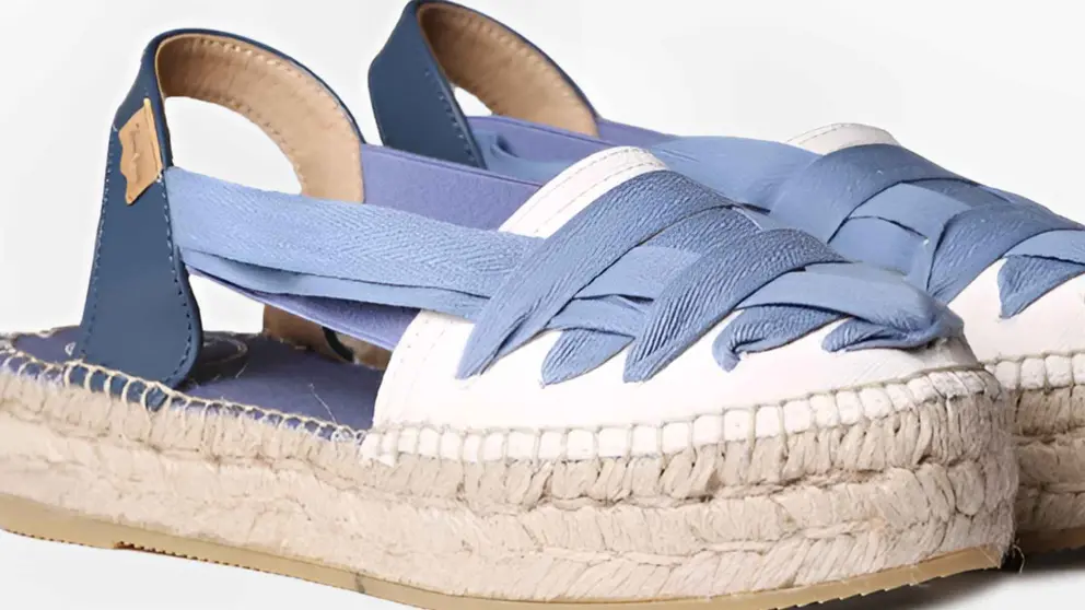 Alpargatas planas Rio en algod&oacute;n con cintas al tobillo, Toni Poins en El Corte Ingl&eacute;s