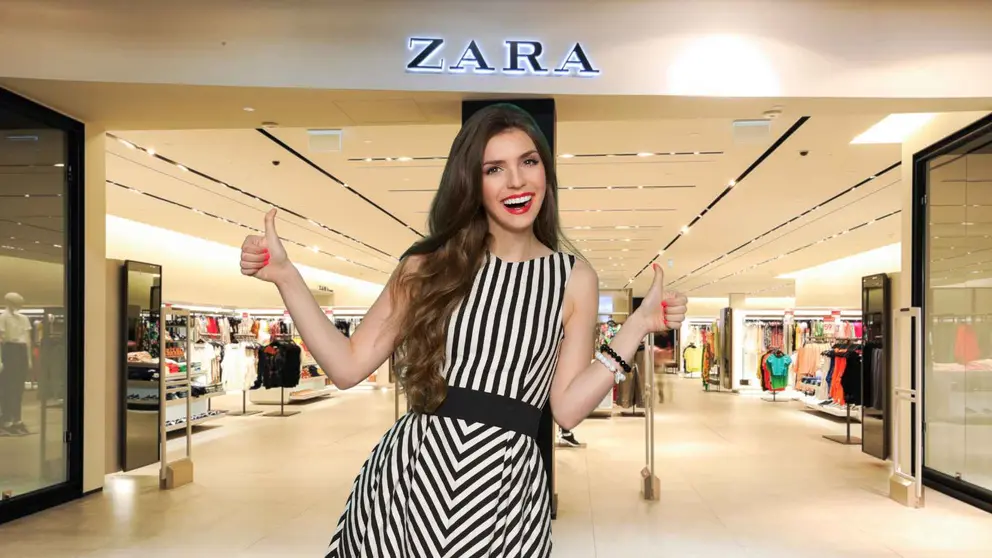 Una mujer a la moda con ropa de Zara