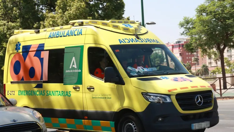 Una ambulancia del 061 se ha desplazado hasta el lugar de los hechos (1)