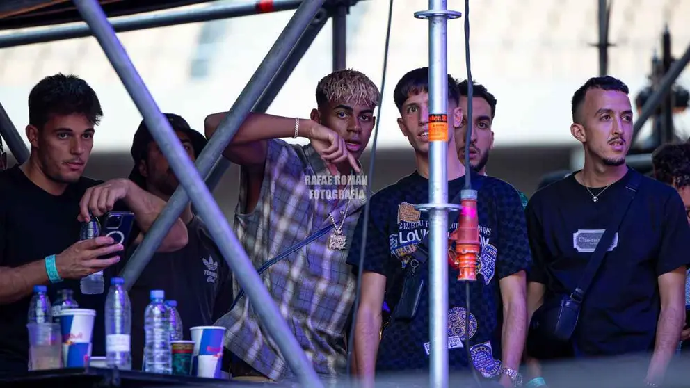 Lamine Yamal en el concierto de Morad en Sevilla | Rafael Rom&aacute;n