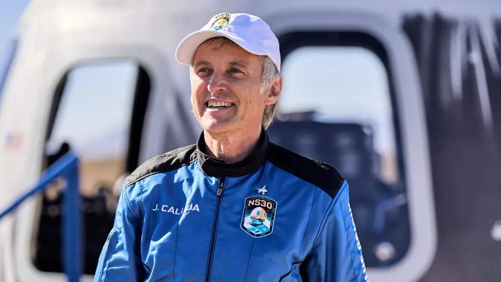 Jes&uacute;s Calleja minutos antes de su viaje espacial con Blue Origin que ha documentado Prime Video