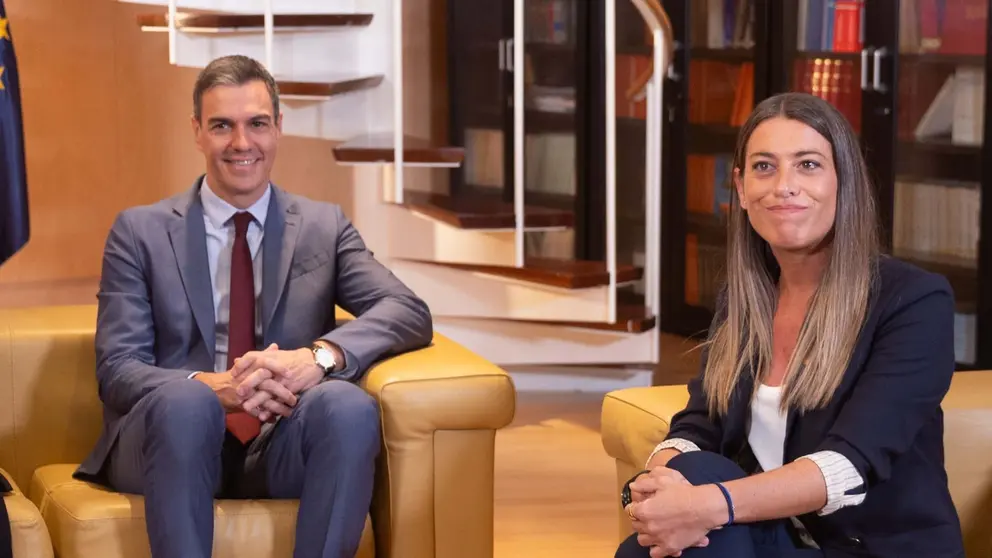 Pedro S&aacute;nchez, junto a Miriam Noguera