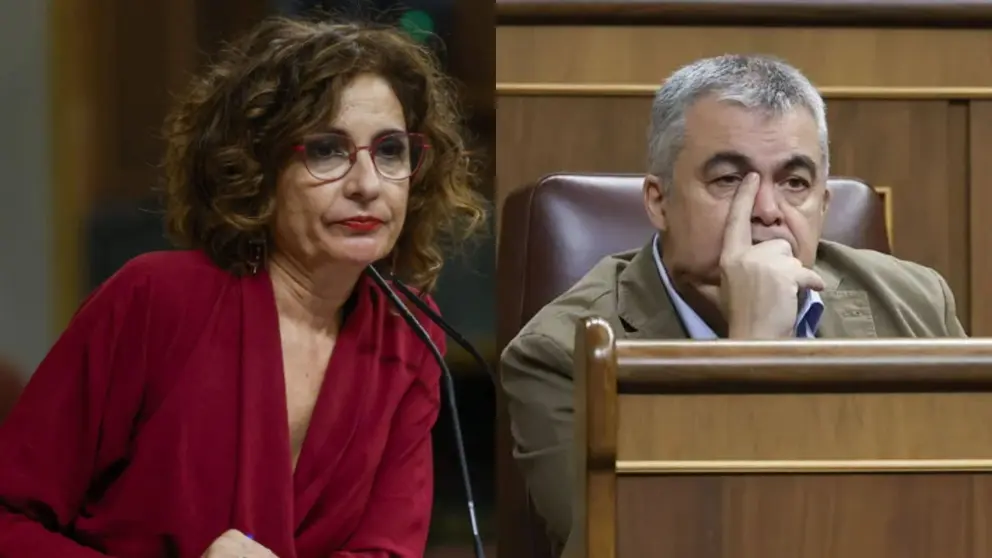 Montero, junto a Santos Cerd&aacute;n en el Congreso de los Diputados