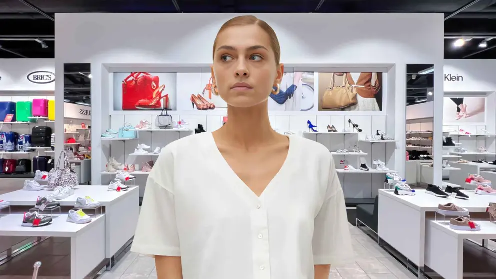 Una mujer a la moda en una tienda de El Corte Ingl&eacute;s