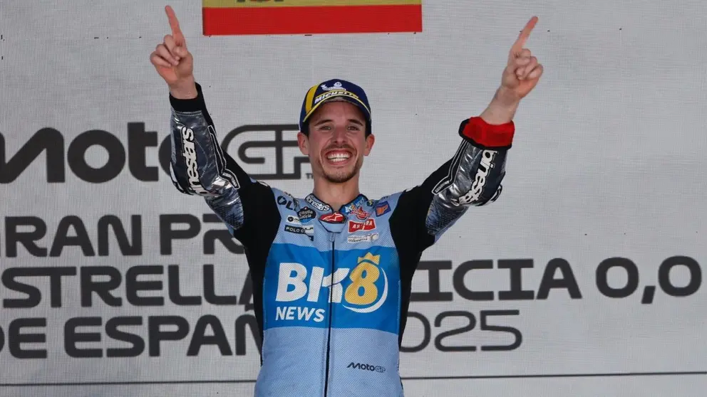 &Aacute;lex M&aacute;rquez celebra su victoria en GP de Espa&ntilde;a 2025 | Cristo Garc&iacute;a