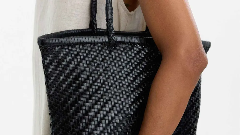 Bolso shopper de piel trenzada de Parfois