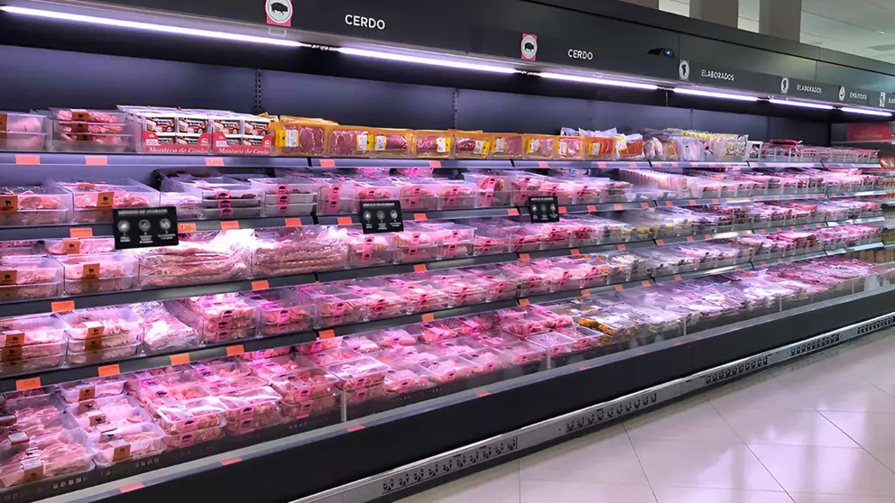 Secci&oacute;n de carnicer&iacute;a de los supermercados de Mercadona