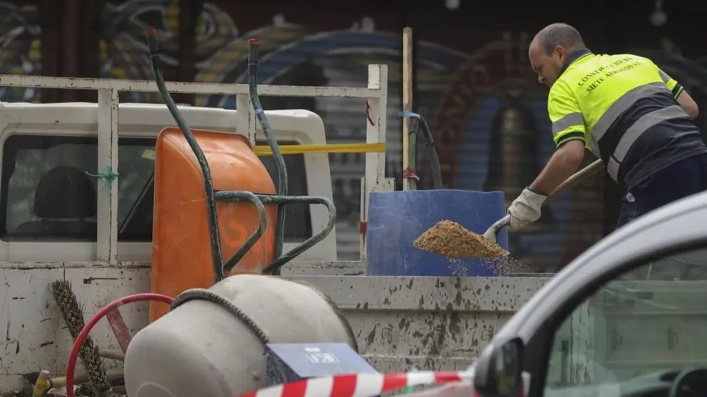 Imagen de archivo de un trabajador de la construcci&oacute;n