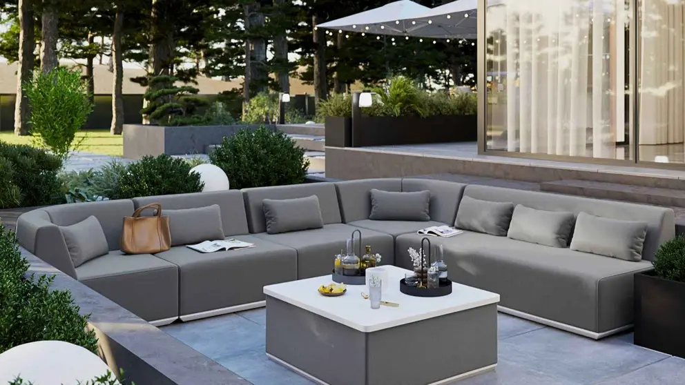 Sof&aacute; de jard&iacute;n NATERIAL Neptune de Leroy Merlin