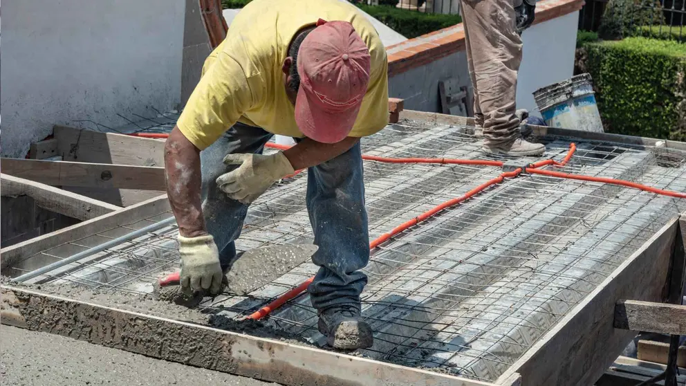 Trabajadores en una azotea