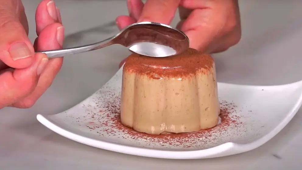 Flan de Caf&eacute; sin huevo