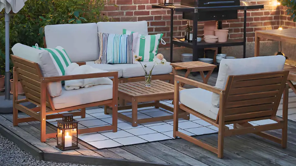 Conjunto 4 plazas de exterior de la serie N&Auml;MMAR&Ouml; de Ikea