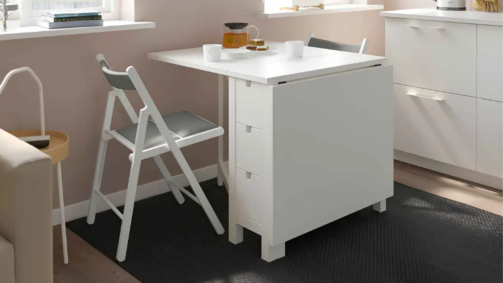 Mesa de alas abatibles de la serie NORDEN de Ikea