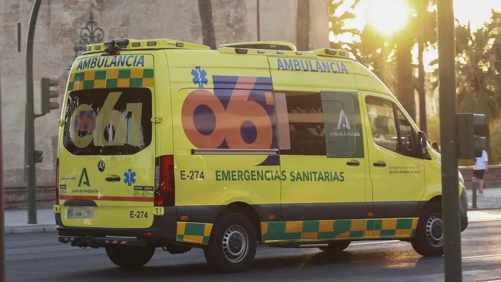 Una ambulancia del 061 se desplaz&oacute; hasta el lugar de los hechos (1)