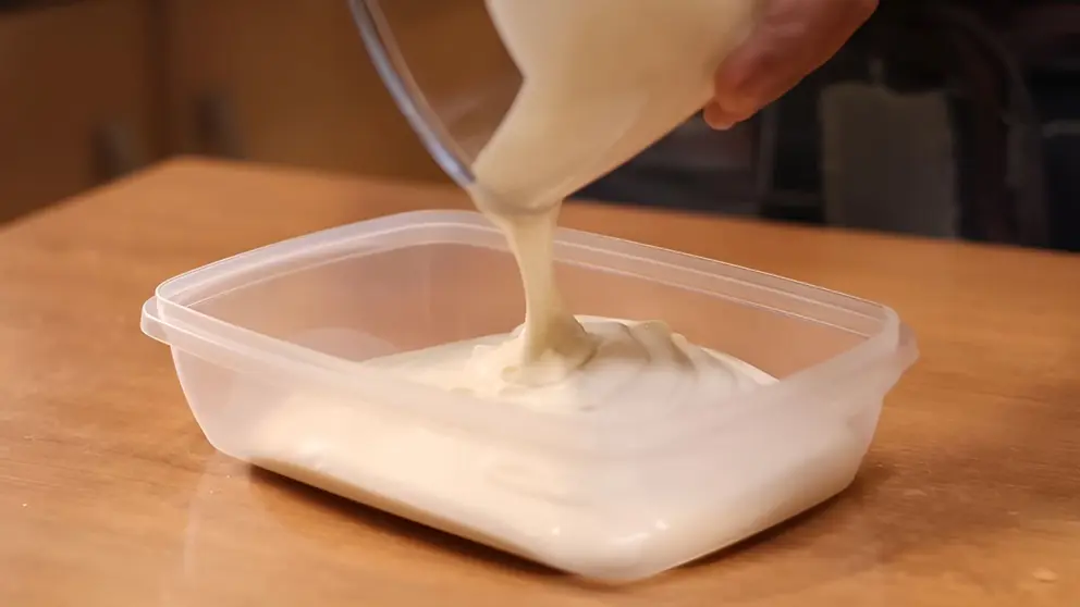 Helado casero de yogur griego y miel de Fuego Lento