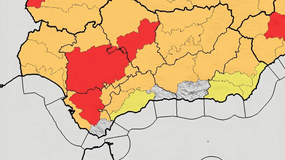 Aviso de AEMET de riesgos por por altas temperaturas en Jerez de la Frontera, Sevilla y C&oacute;rdoba