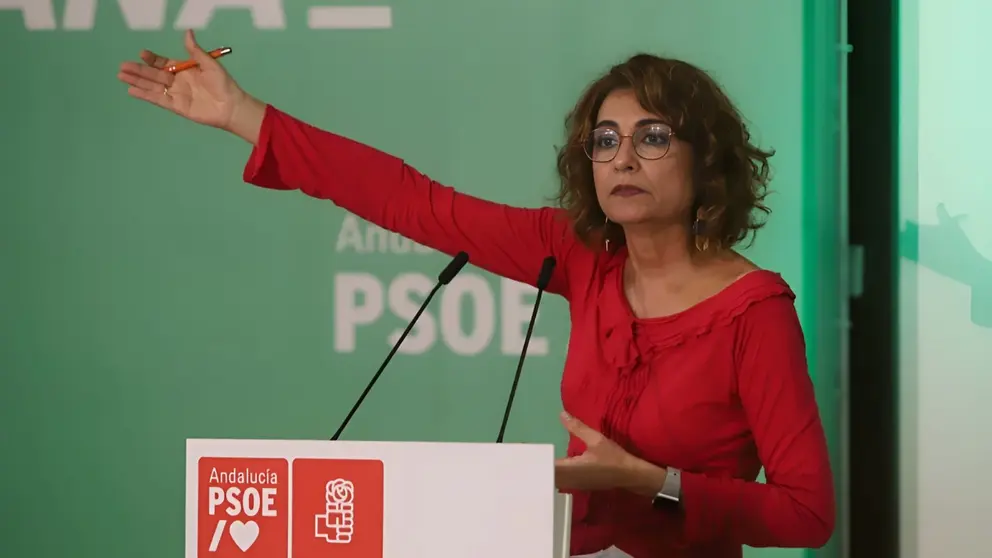 Mar&iacute;a Jes&uacute;s Montero en un acto del PSOE