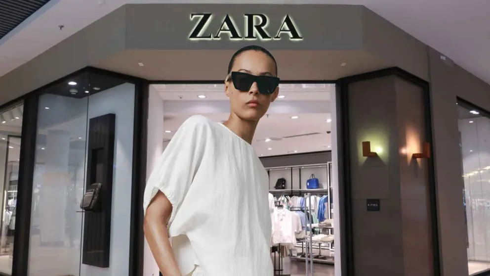 Una mujer a la moda con ropa de Zara