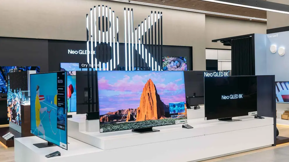 Secci&oacute;n de televisiones Samsung en El Corte Ingl&eacute;s