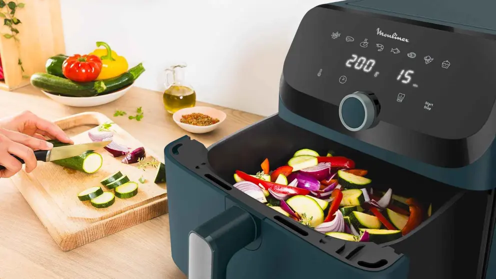 Freidora de aire Moulinex Easy Fry Mega EZ8554 de Carrefour